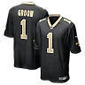 Zennovawear Number 1 Groom New Orleans Saints Game Jersey - Black