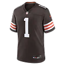 Zennovawear Number 1 Groom Cleveland Browns Game Jersey - Brown