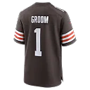 Zennovawear Number 1 Groom Cleveland Browns Game Jersey - Brown