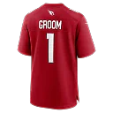 Zennovawear Number 1 Groom Arizona Cardinals Game Jersey - Cardinal