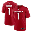 Zennovawear Number 1 Groom Arizona Cardinals Game Jersey - Cardinal