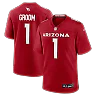 Zennovawear Number 1 Groom Arizona Cardinals Game Jersey - Cardinal