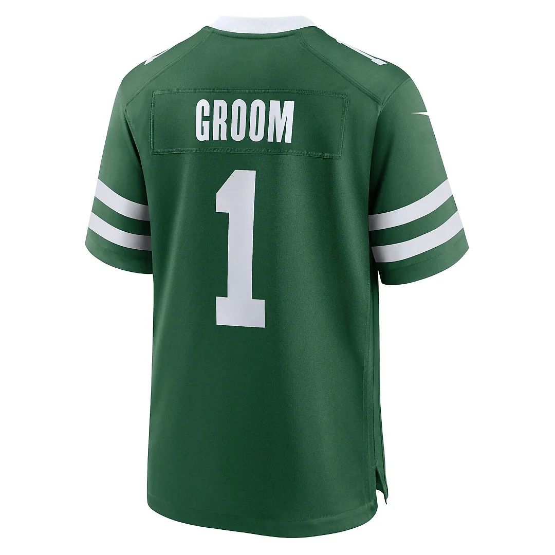 Zennovawear Number 1 Groom New York Jets Game Jersey - Legacy Green