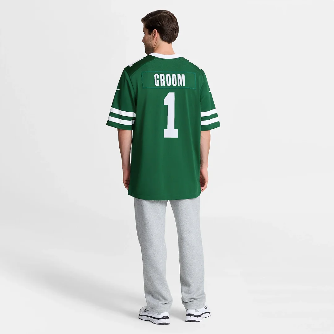 Zennovawear Number 1 Groom New York Jets Game Jersey - Legacy Green