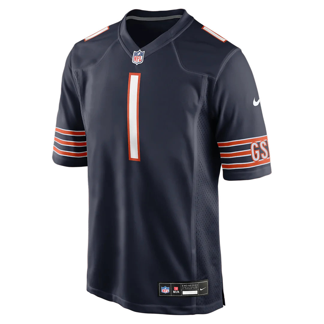 Zennovawear Number 1 Groom Chicago Bears Game Jersey - Navy
