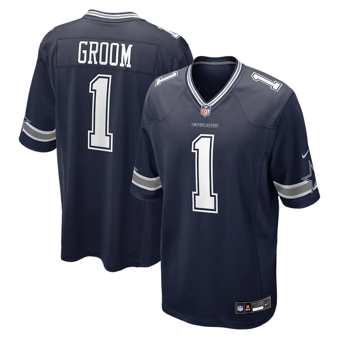 Zennovawear Number 1 Groom Dallas Cowboys Game Jersey - Navy