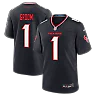 Zennovawear Number 1 Groom Houston Texans Game Jersey - Navy