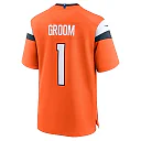 Zennovawear Number 1 Groom Denver Broncos Game Jersey - Orange