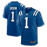 Zennovawear Number 1 Groom Indianapolis Colts Game Jersey - Royal