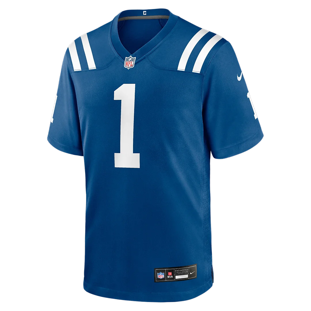 Zennovawear Number 1 Groom Indianapolis Colts Game Jersey - Royal