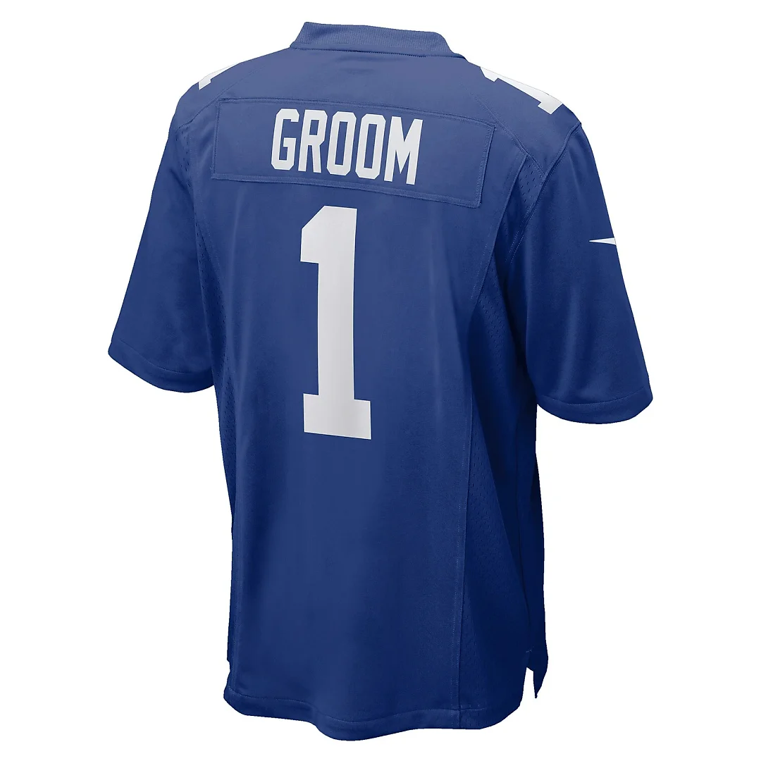 Zennovawear Number 1 Groom New York Giants Game Jersey - Royal