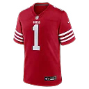 Zennovawear Number 1 Groom San Francisco 49ers Game Jersey - Scarlet