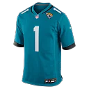 Zennovawear Number 1 Groom Jacksonville Jaguars Game Jersey - Teal