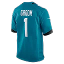 Zennovawear Number 1 Groom Jacksonville Jaguars Game Jersey - Teal