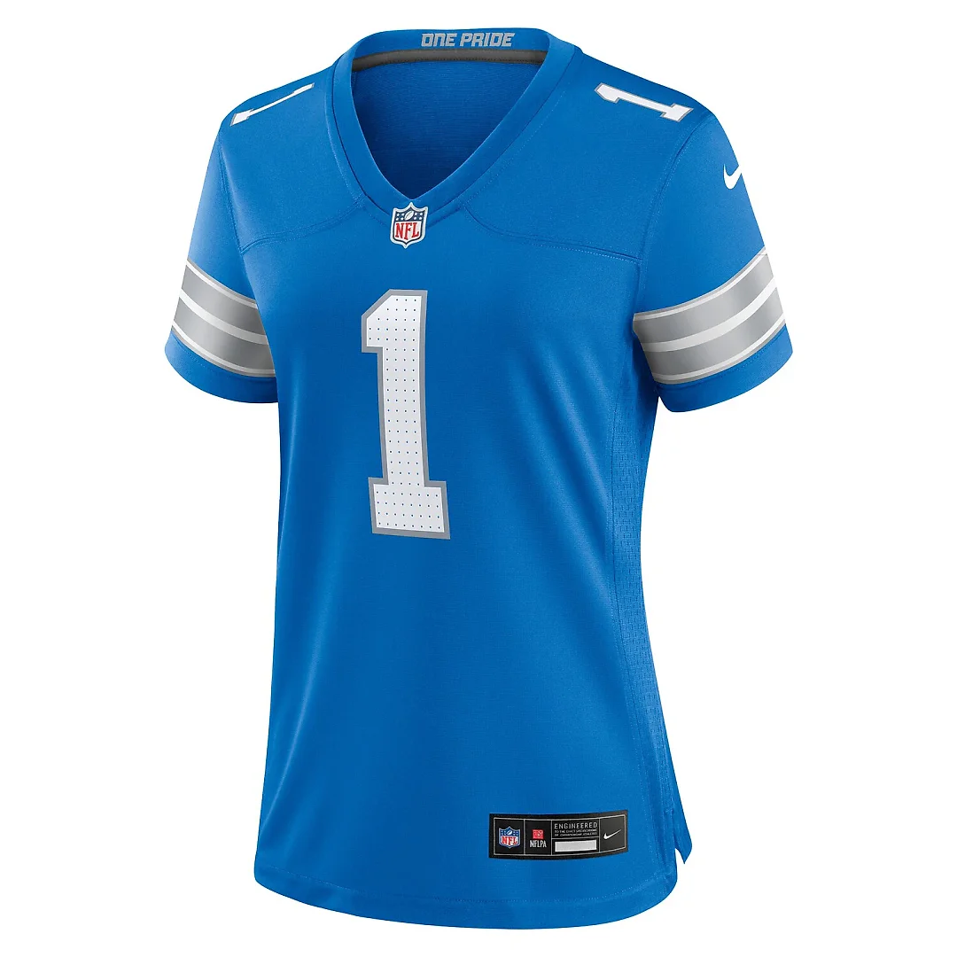 Zennovawear Number 1 Mom Detroit Lions Game Jersey - Blue