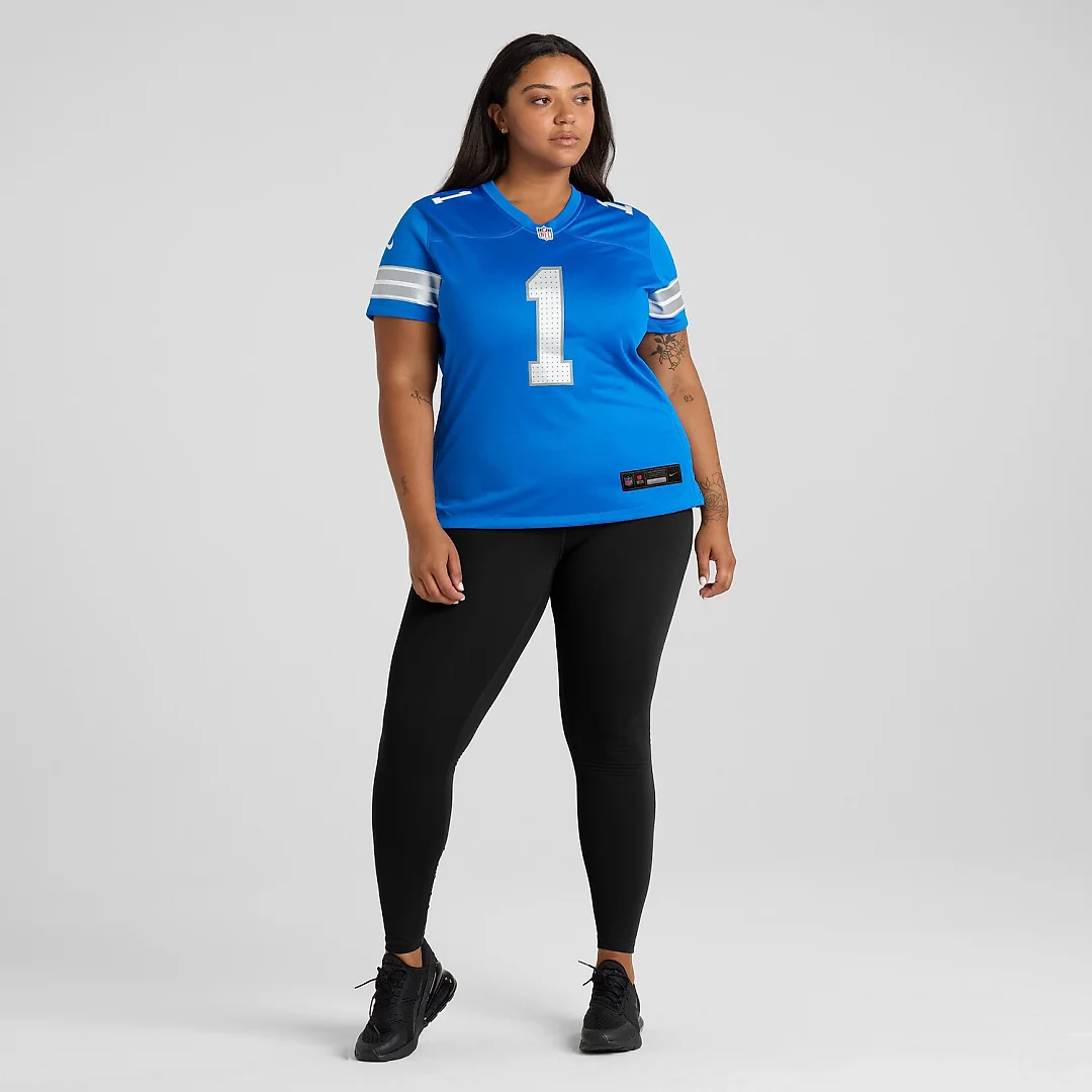 Zennovawear Number 1 Mom Detroit Lions Game Jersey - Blue
