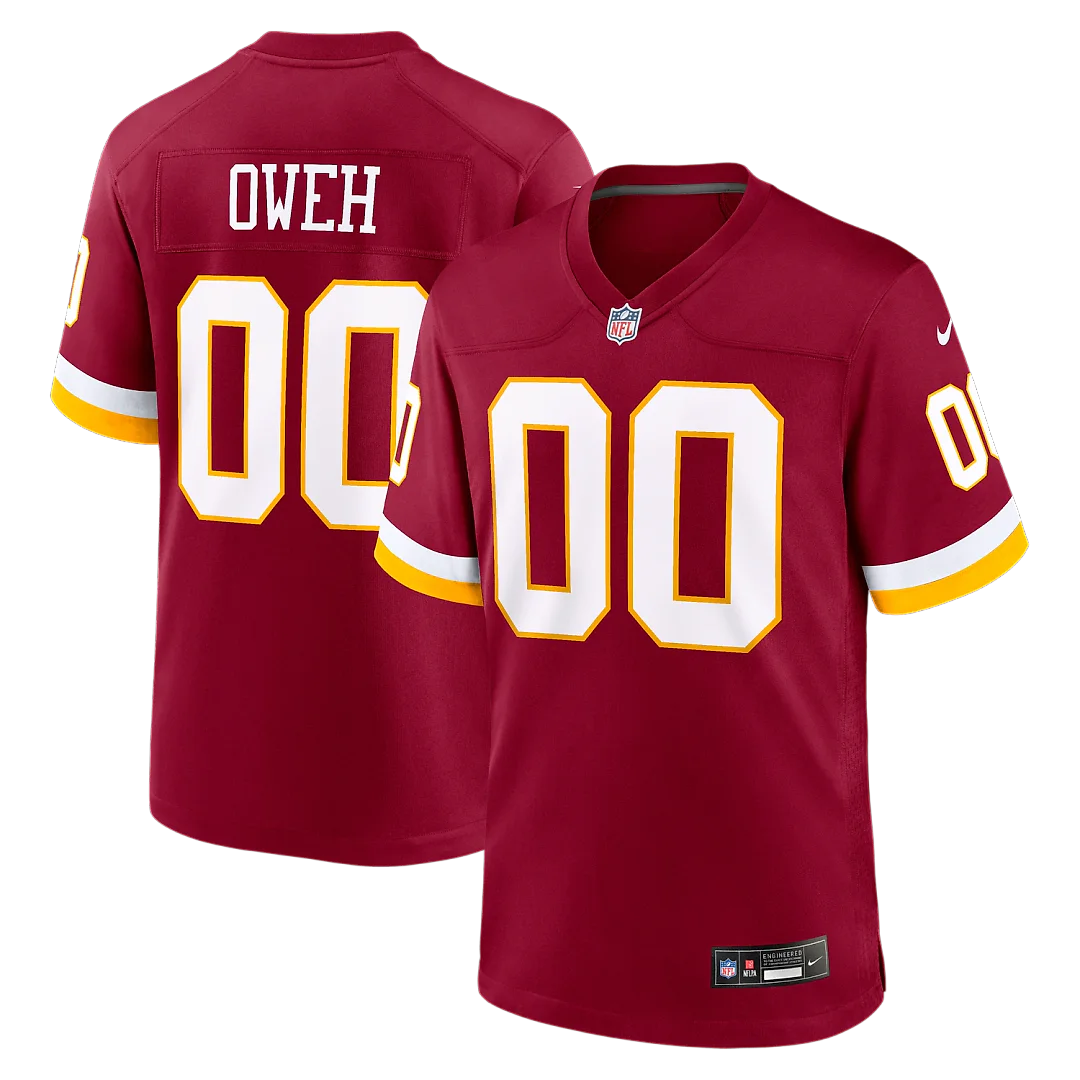 Zennovawear Odafe Oweh Washington Commanders Game Jersey - Burgundy