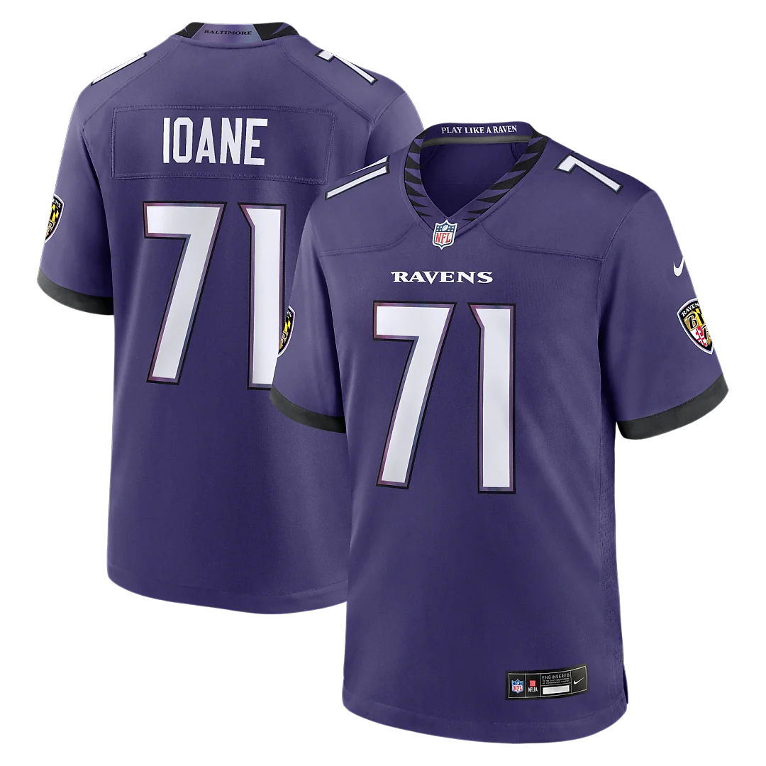 Zennovawear Olaivavega Ioane Baltimore Ravens 2026 NFL Draft First Round Pick No. 14 Team Game Jersey - Purple