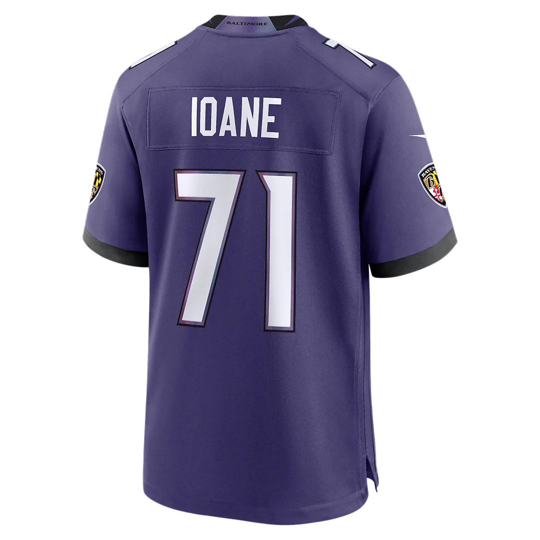 Zennovawear Olaivavega Ioane Baltimore Ravens 2026 NFL Draft First Round Pick No. 14 Team Game Jersey - Purple