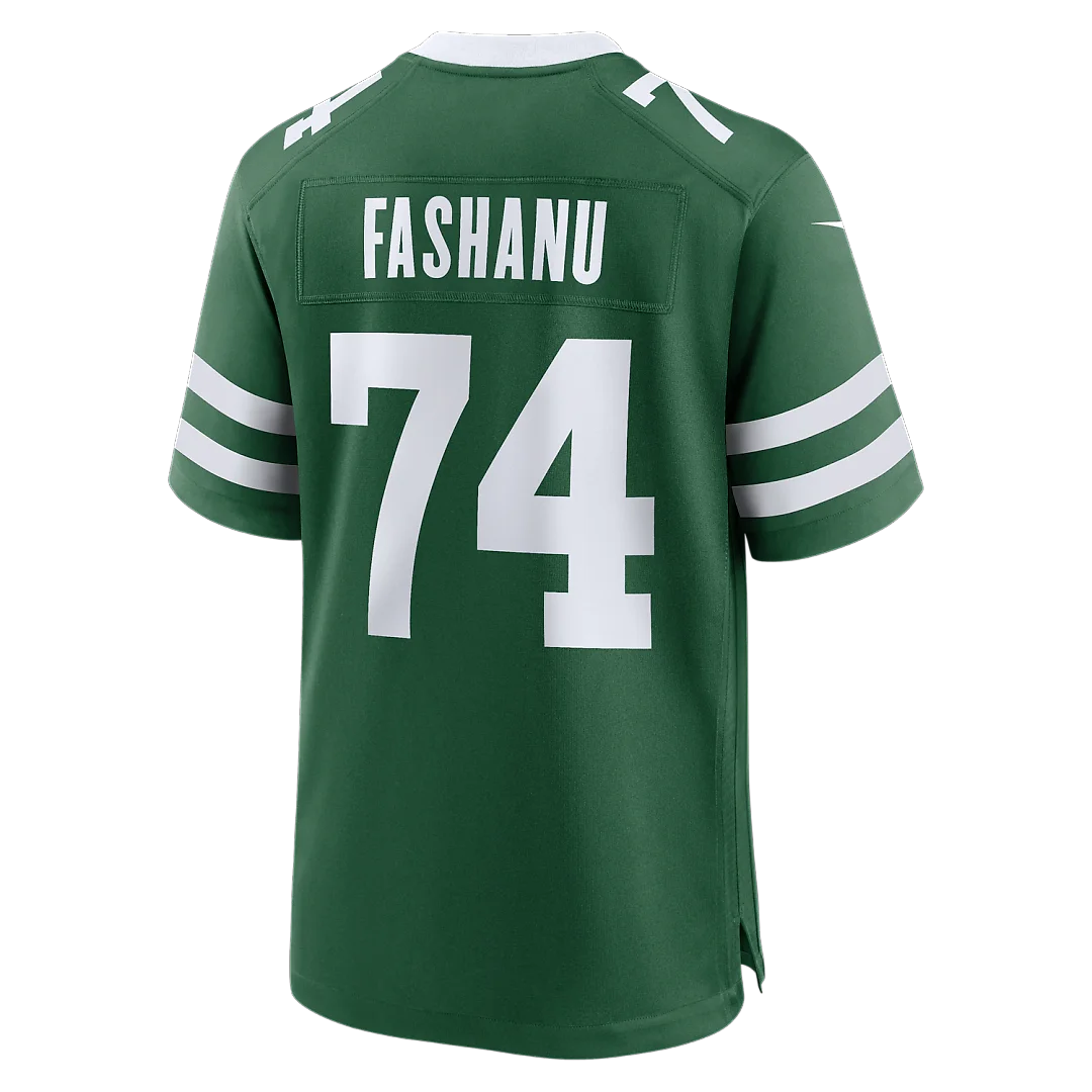 Zennovawear Olu Fashanu New York Jets Player Game Jersey - Gotham Green