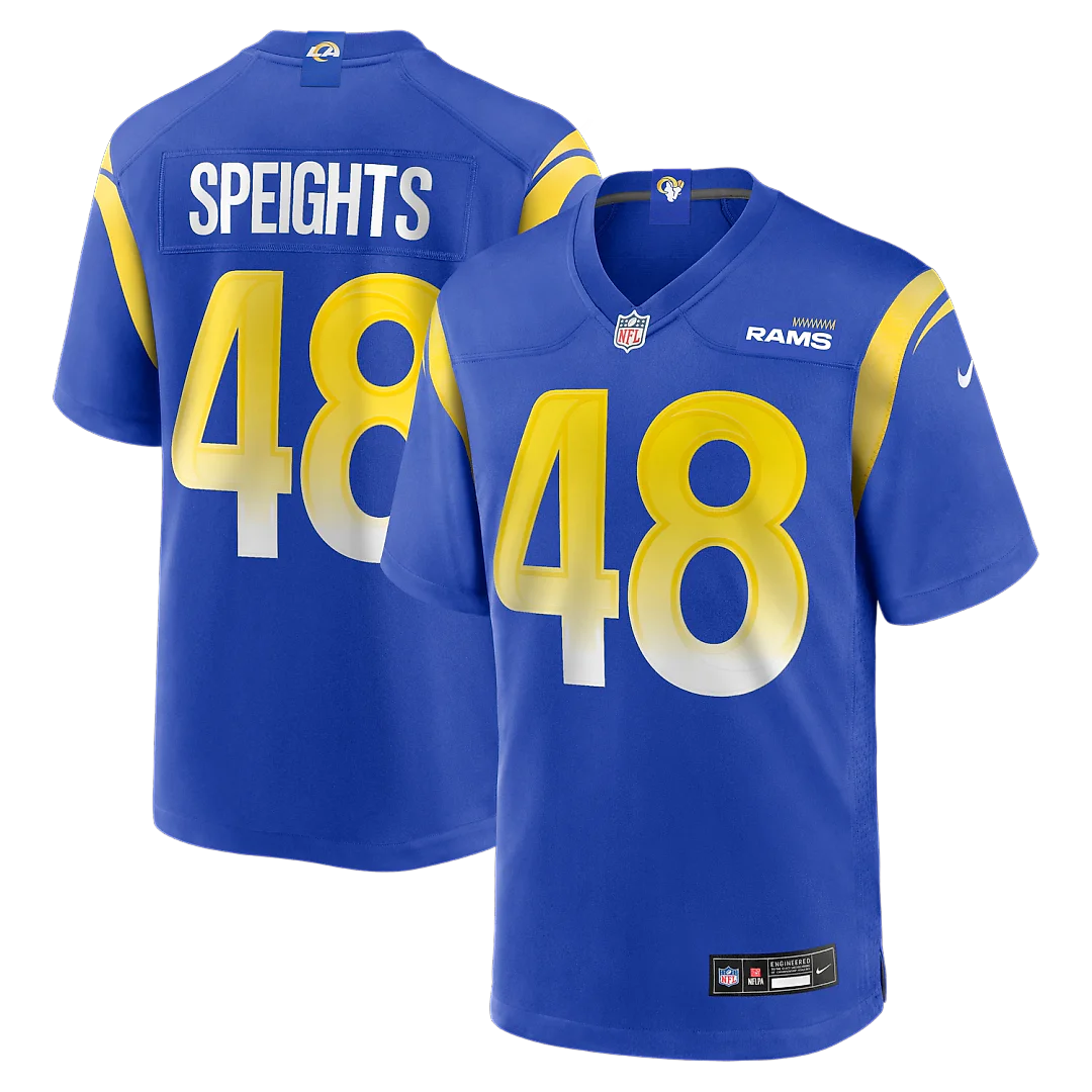 Zennovawear Omar Speights Los Angeles Rams Game Jersey - Royal