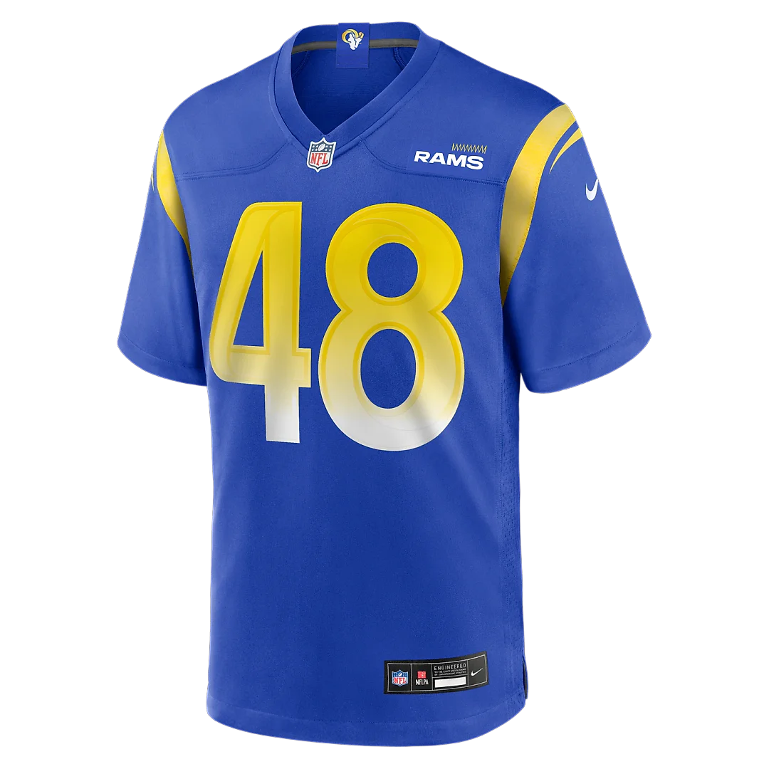 Zennovawear Omar Speights Los Angeles Rams Game Jersey - Royal