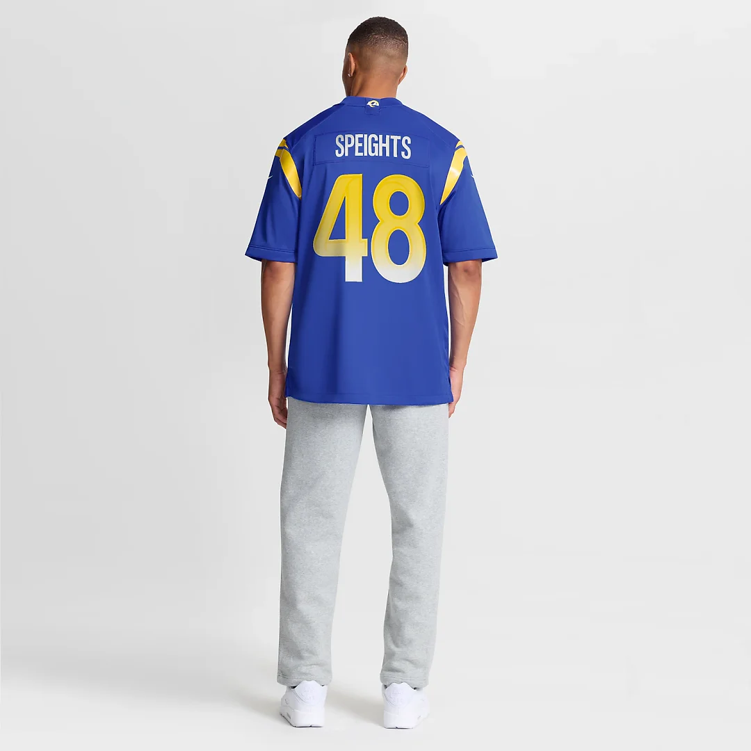 Zennovawear Omar Speights Los Angeles Rams Game Jersey - Royal