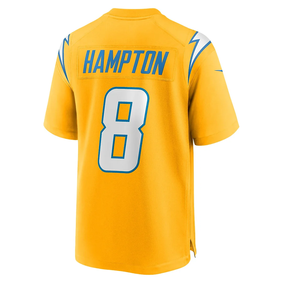 Zennovawear Omarion Hampton Los Angeles Chargers Alternate Charger Power Game Player Jersey - Gold