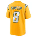 Zennovawear Omarion Hampton Los Angeles Chargers Alternate Charger Power Game Player Jersey - Gold