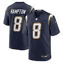 Zennovawear Omarion Hampton Los Angeles Chargers Alternate Super Chargers Game Player Jersey - Navy