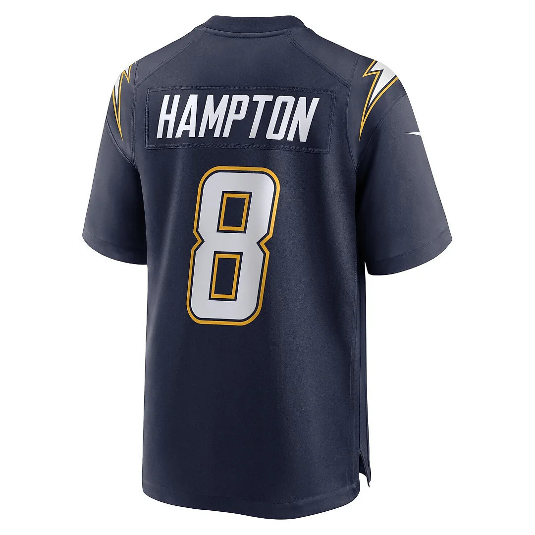 Zennovawear Omarion Hampton Los Angeles Chargers Alternate Super Chargers Game Player Jersey - Navy
