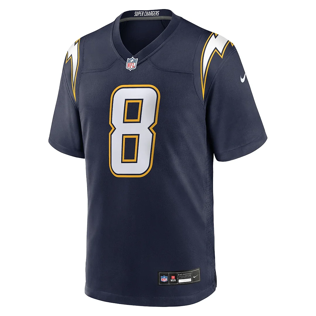 Zennovawear Omarion Hampton Los Angeles Chargers Alternate Super Chargers Game Player Jersey - Navy