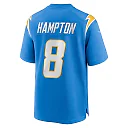 Zennovawear Omarion Hampton Los Angeles Chargers Game Player Jersey - Powder Blue
