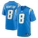 Zennovawear Omarion Hampton Los Angeles Chargers Game Player Jersey - Powder Blue