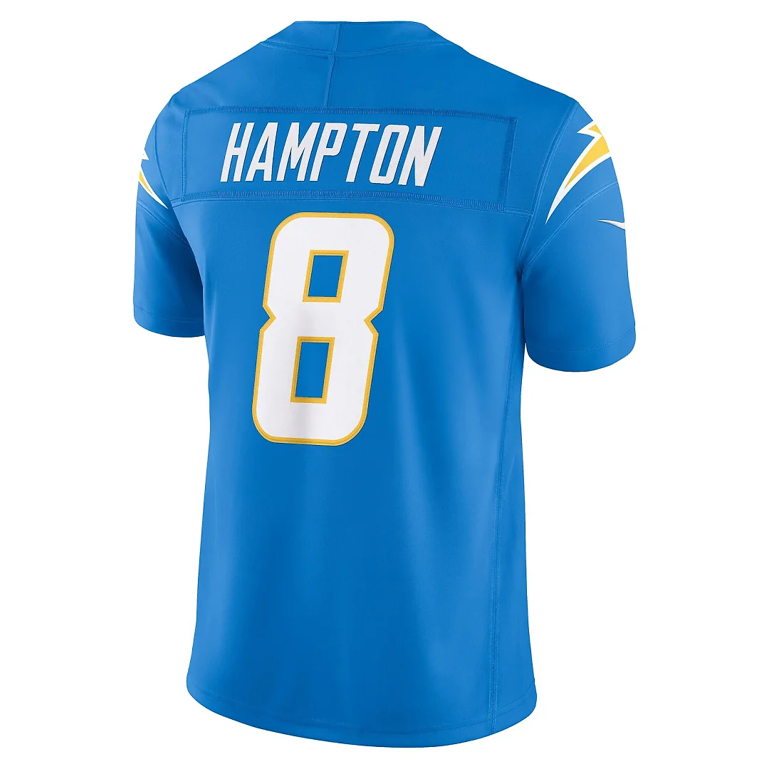 Zennovawear Omarion Hampton Los Angeles Chargers Team Vapor FUSE. Stitched Limited Jersey - Powder Blue