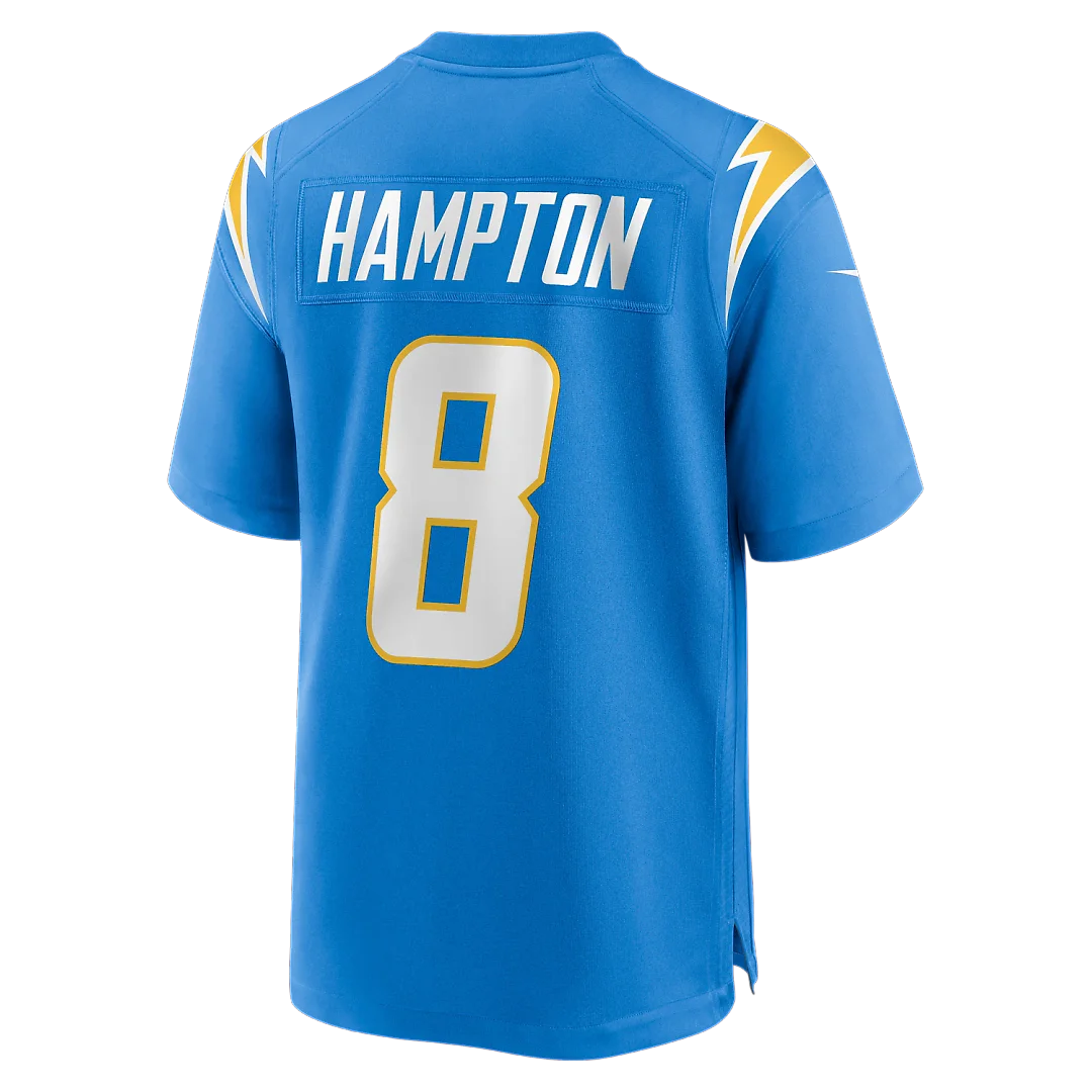 Zennovawear Omarion Hampton Los Angeles Chargers Team Game Jersey - Powder Blue