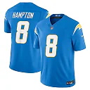 Zennovawear Omarion Hampton Los Angeles Chargers Team Vapor FUSE. Stitched Limited Jersey - Powder Blue