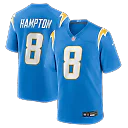 Zennovawear Omarion Hampton Los Angeles Chargers Team Game Jersey - Powder Blue