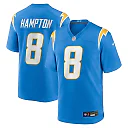 Zennovawear Omarion Hampton Los Angeles Chargers Game Player Jersey - Powder Blue