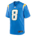 Zennovawear Omarion Hampton Los Angeles Chargers Team Game Jersey - Powder Blue