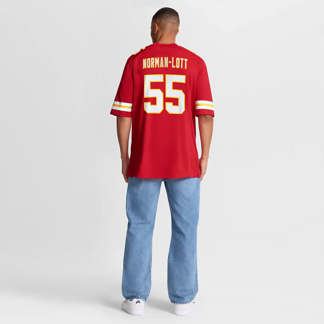 Zennovawear Omarr Norman-Lott Kansas City Chiefs Team Game Jersey - Red