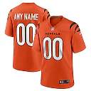 Zennovawear Cincinnati Bengals Alternate Game Custom Jersey - Orange