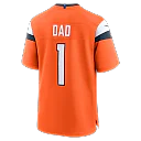 Zennovawear Denver Broncos #1 Dad Game Jersey - Orange