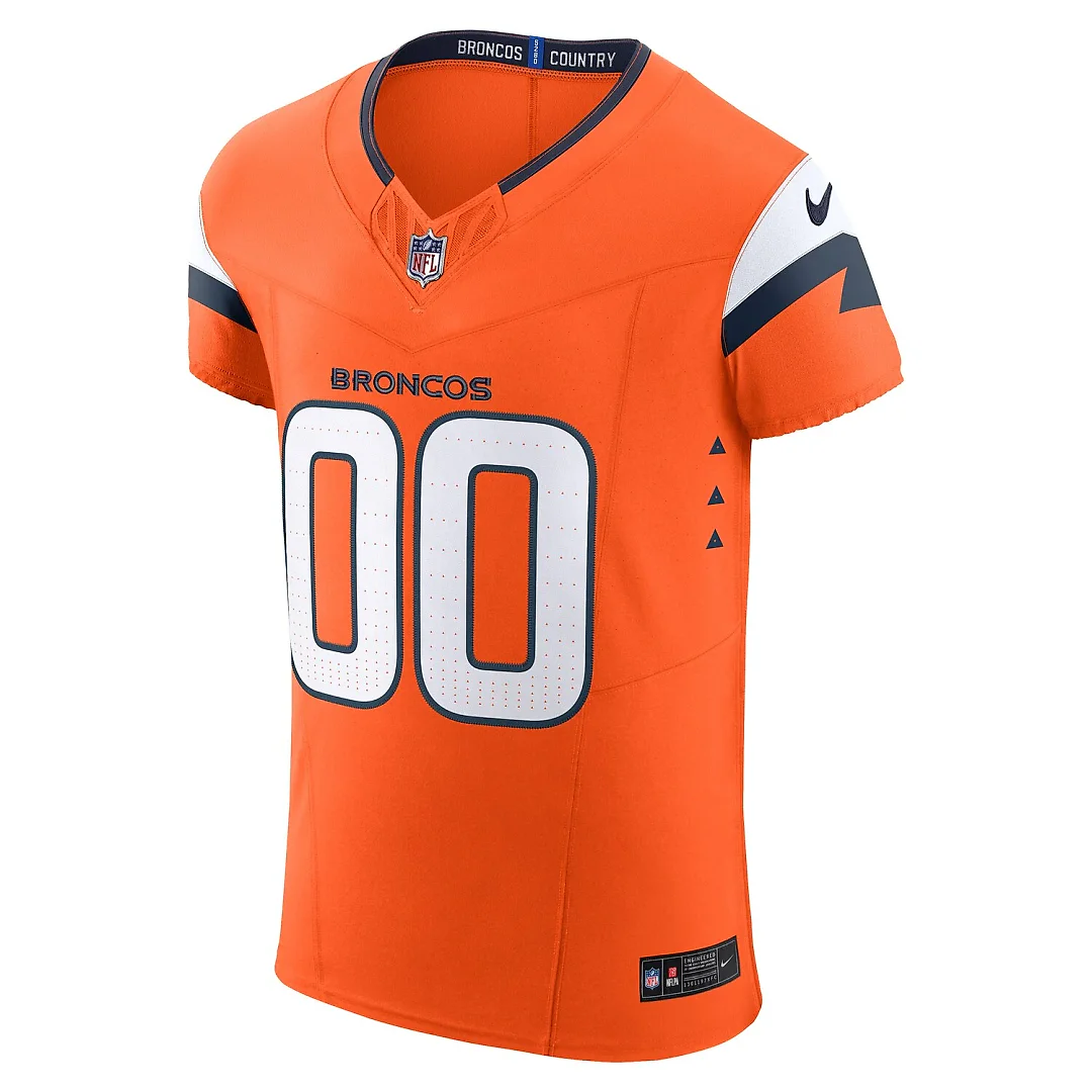 Zennovawear Denver Broncos Team Vapor FUSE. Elite Custom Jersey - Orange