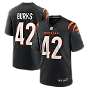 Zennovawear Oren Burks Cincinnati Bengals Team Game Jersey - Black