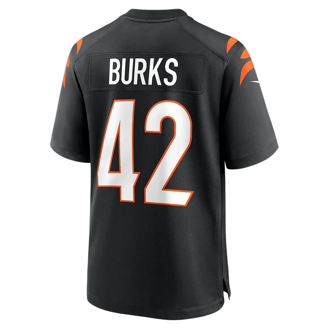 Zennovawear Oren Burks Cincinnati Bengals Team Game Jersey - Black