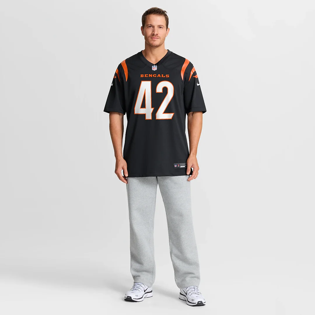Zennovawear Oren Burks Cincinnati Bengals Team Game Jersey - Black