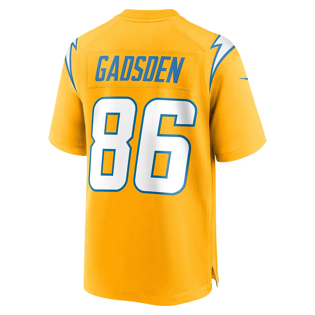Zennovawear Oronde Gadsden Los Angeles Chargers Alternate Charger Power Game Jersey - Gold