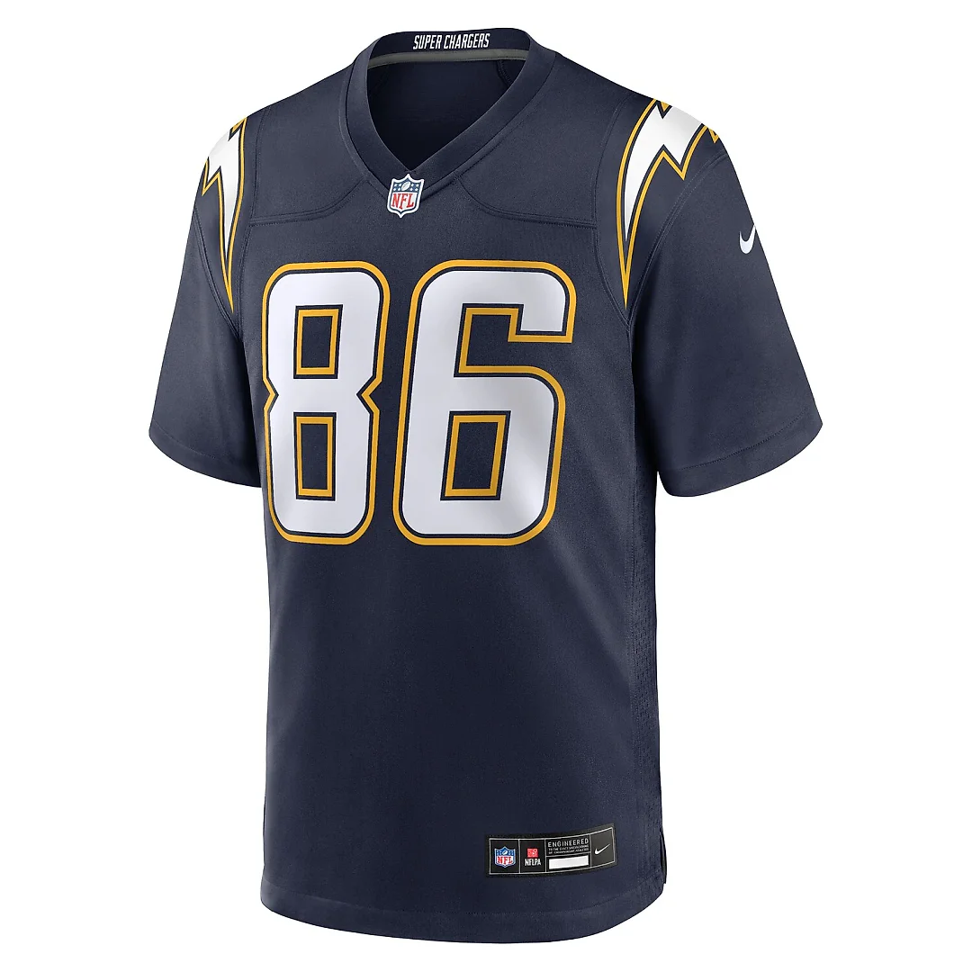 Zennovawear Oronde Gadsden Los Angeles Chargers Alternate 2 Super Chargers Game Jersey - Navy
