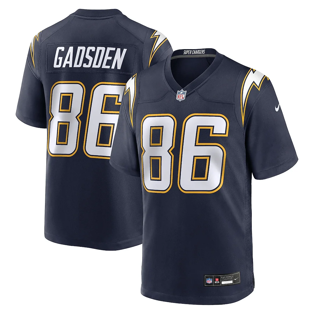 Zennovawear Oronde Gadsden Los Angeles Chargers Alternate 2 Super Chargers Game Jersey - Navy